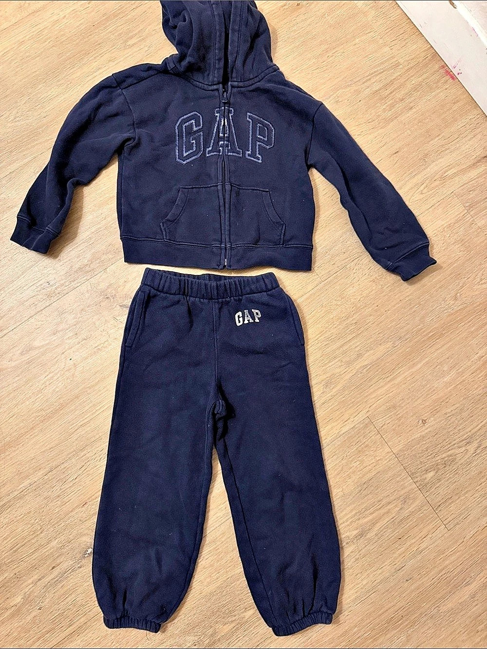 Gap Kids Matching Hoodie Jogger Set Blue Size 5 Years